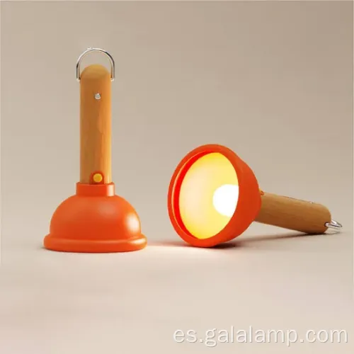 Luz de la noche de inodoro de madera elegante con diseño único